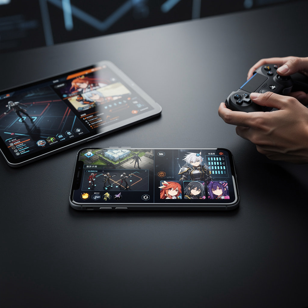 Karabichu tactical shooter gameplay featuring anime-style character design and 3D mechanics